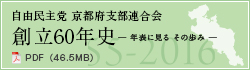 自由民主党 京都府支部連合会 創立60年史－年表に見る その歩み－